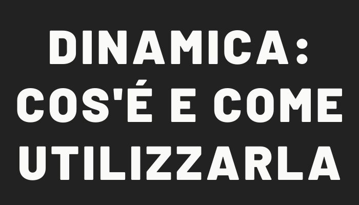 dinamica chitarra, cosa è e come utilizzarla